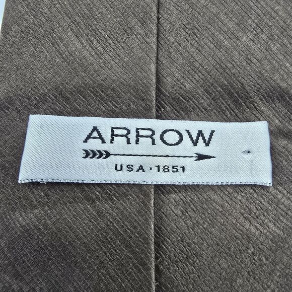 Mens Necktie Arrow Black Green Multicolored Striped NeckTie 57 X 4 silk Vintage - Picture 4 of 6